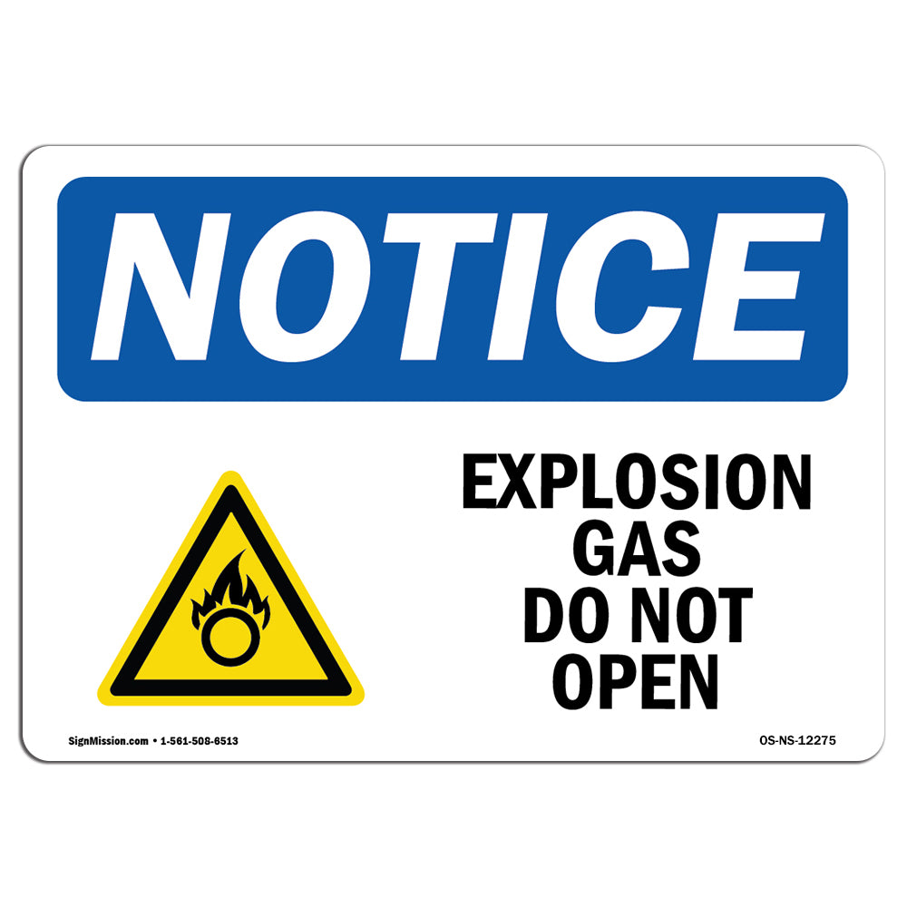 Explosive Gas Do Not Open
