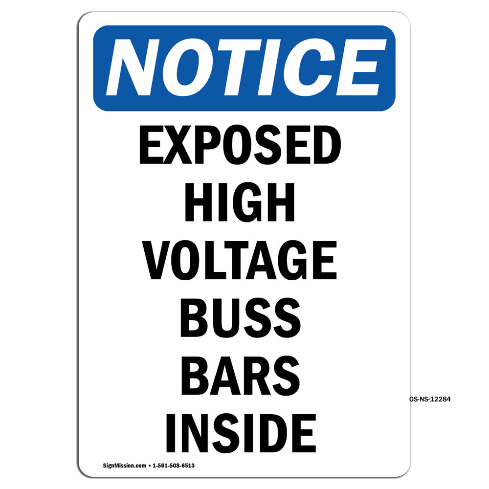 Exposed High Voltage Buss Bars Inside