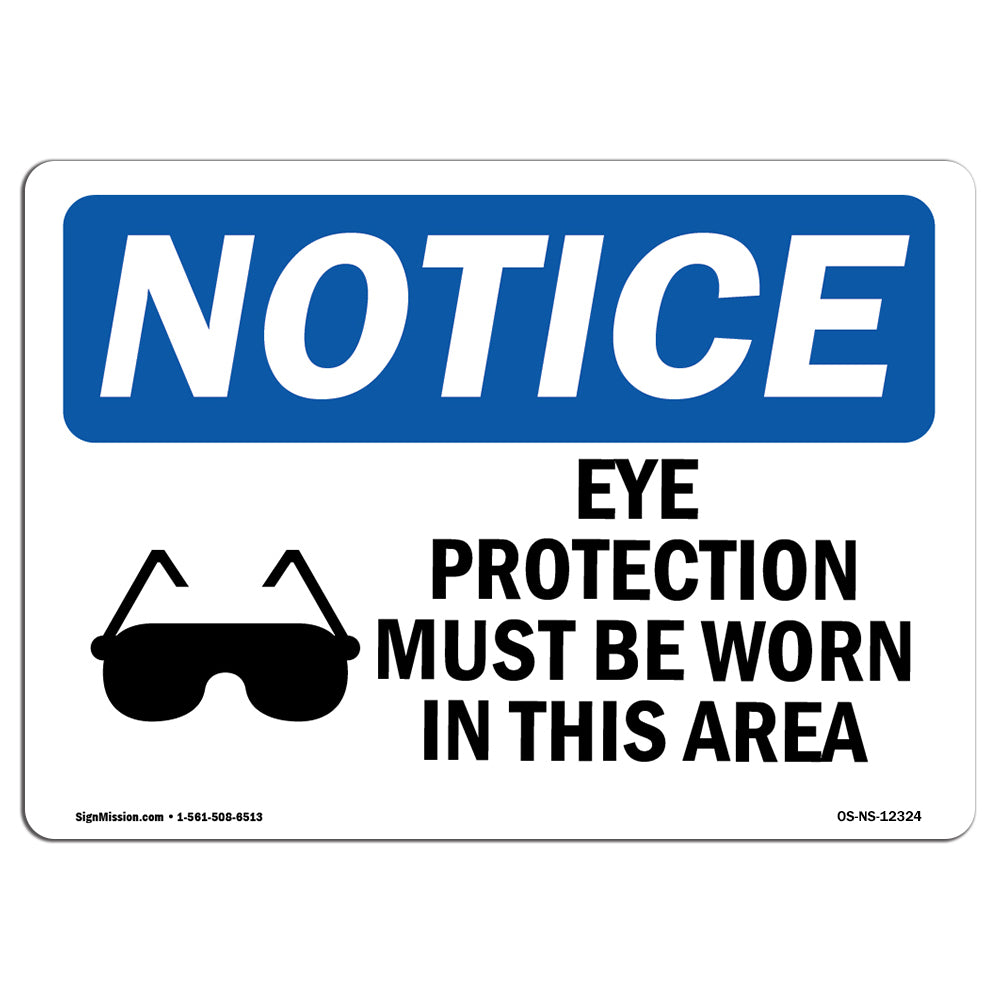 Eye Protection Must Be Worn
