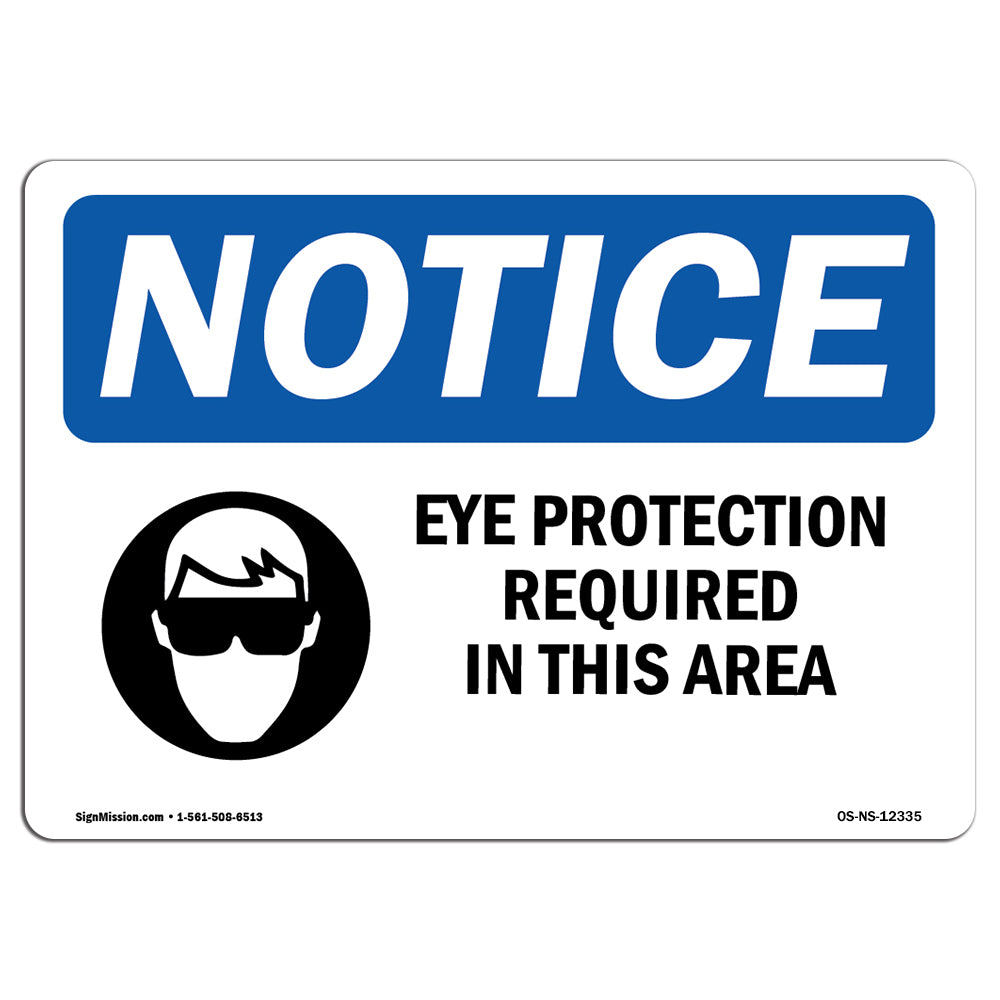 Eye Protection Required In This Area