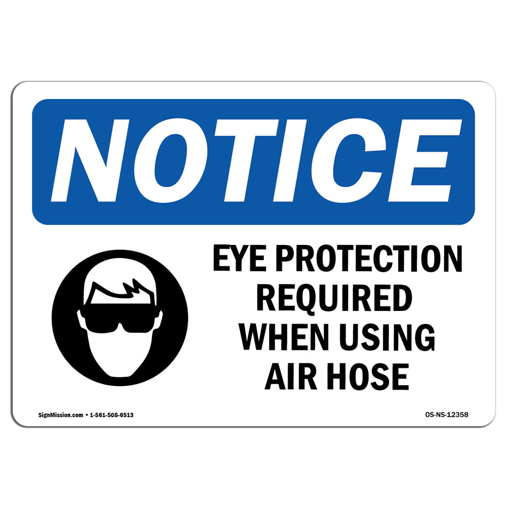 Eye Protection Required Sign With Symbol