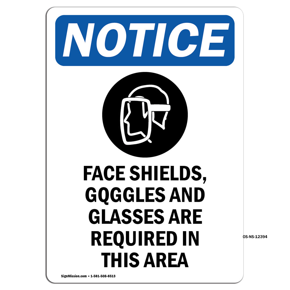 Face Shields, Goggles And Glasses