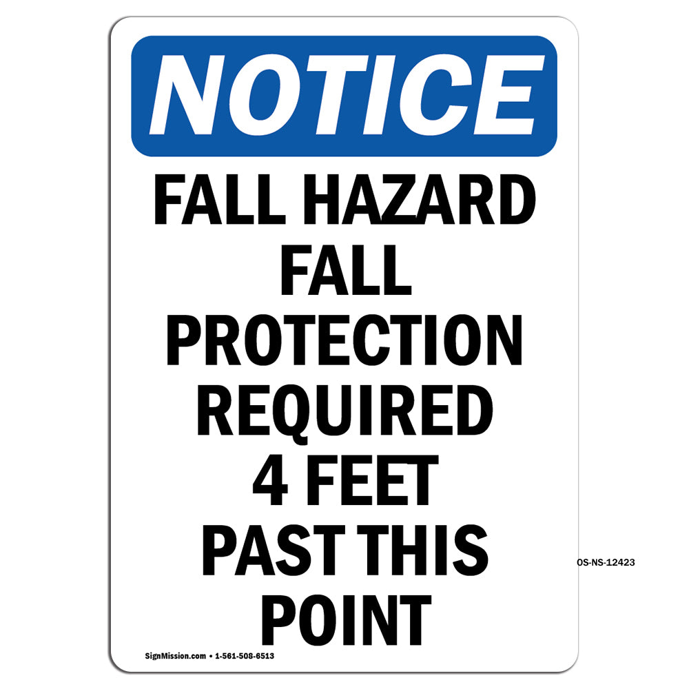 Fall Hazard Fall Protection Required 4 Feet
