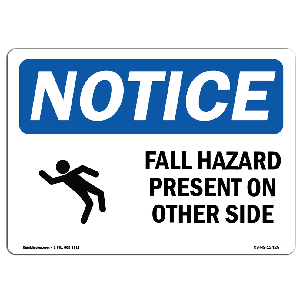 Fall Hazard Present On Other Side