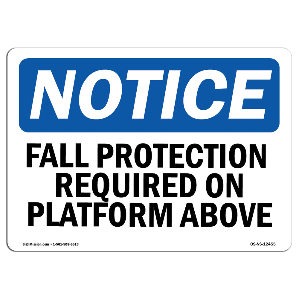 Fall Protection Required On Platform Above