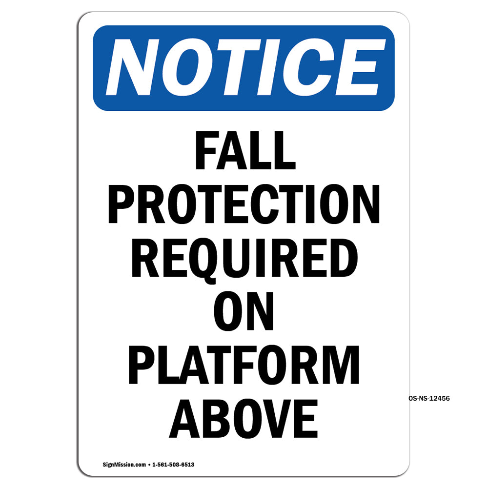 Fall Protection Required On Platform Above