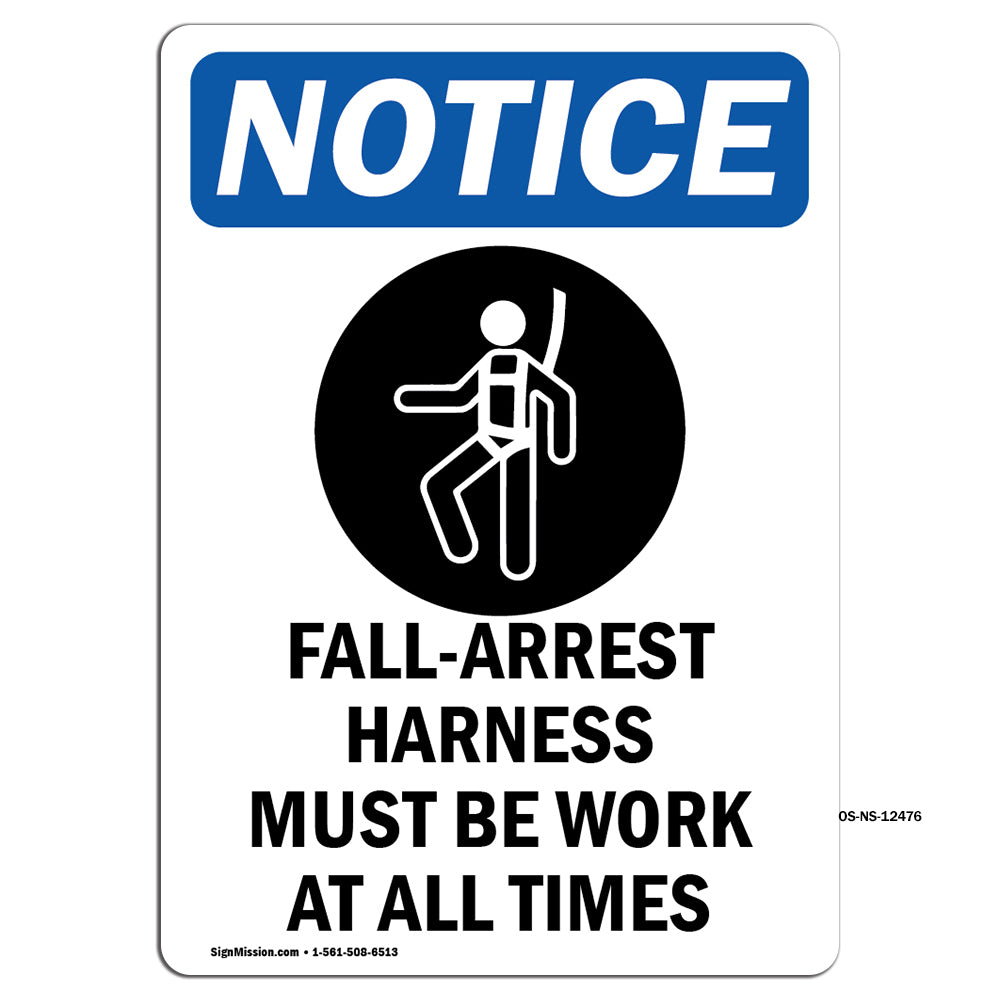 Fall-Arrest Harness Must Be