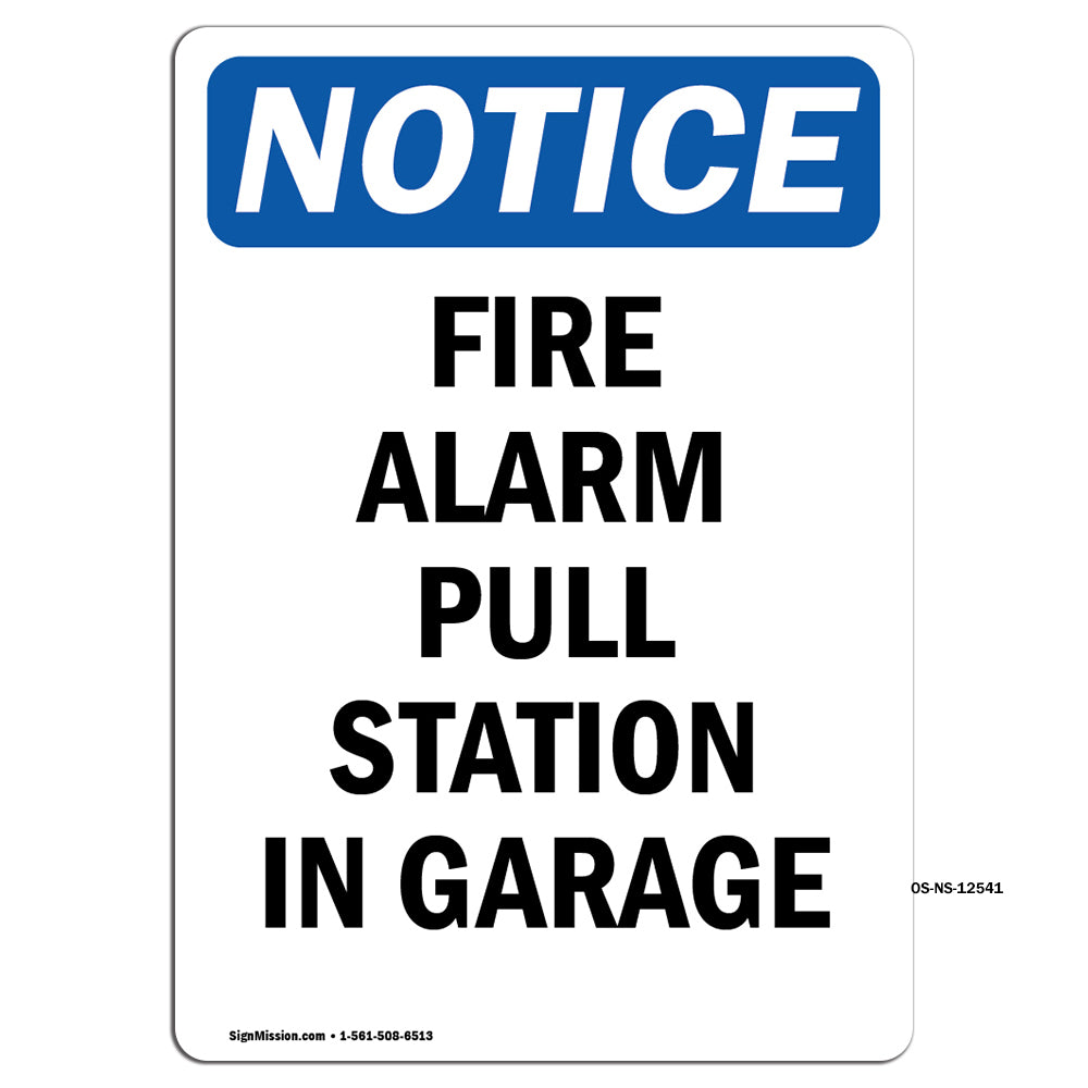 Fire Alarm Pull Station In Garage