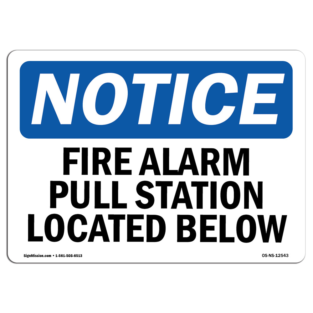Fire Alarm Pull Station Located Below