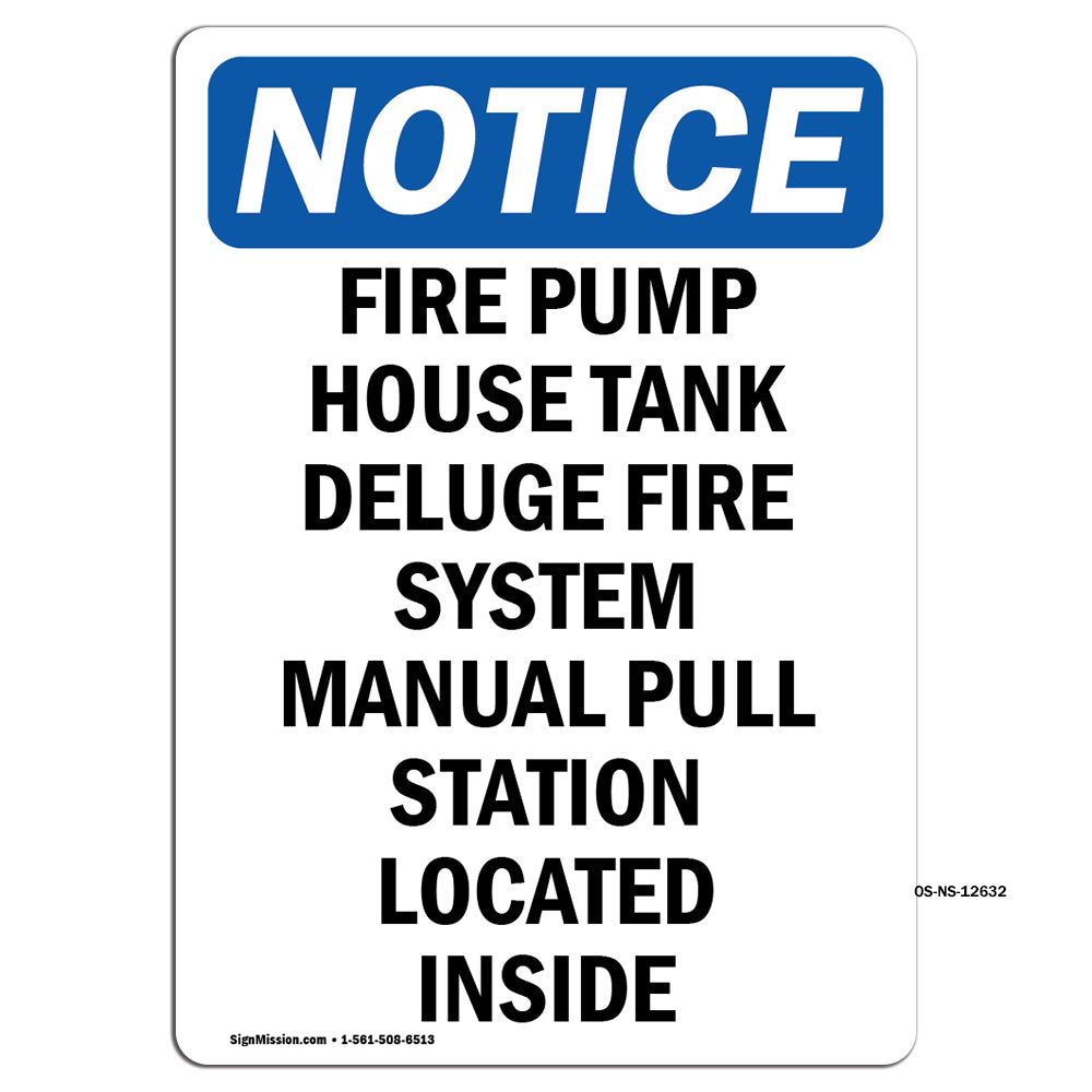 Fire Pump House Tank Deluge Fire