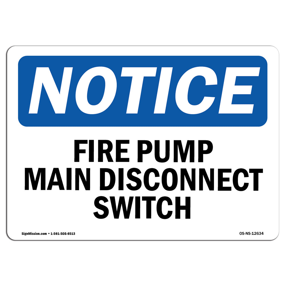 Fire Pump Main Disconnect Switch