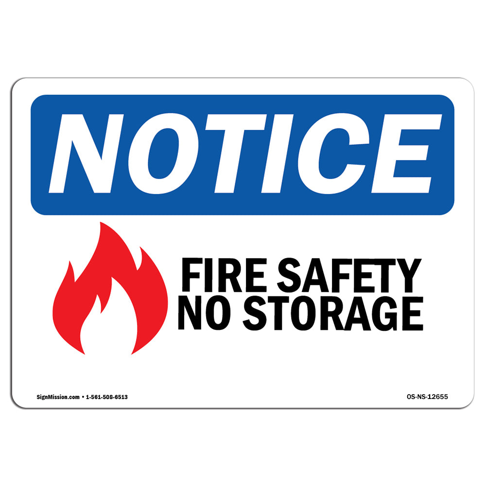 Fire Safety No Storage