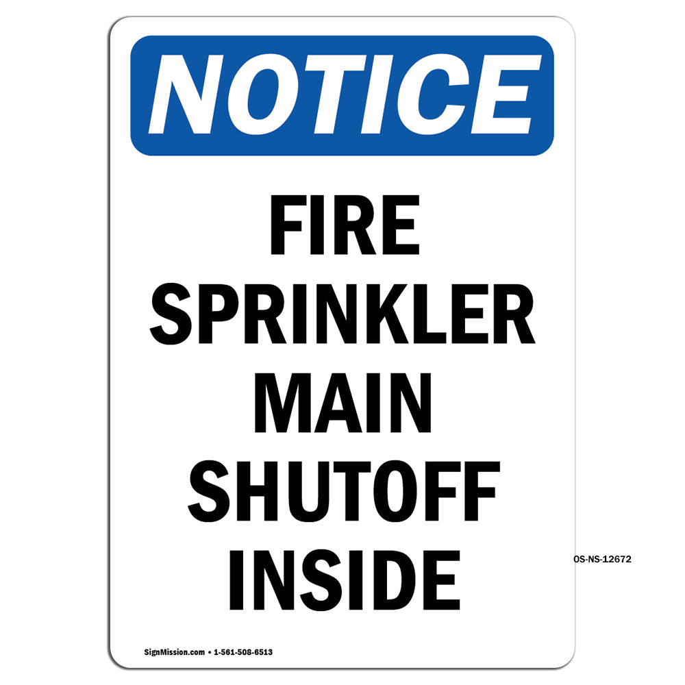 Fire Sprinkler Main Shutoff Inside
