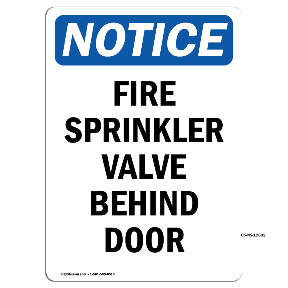 Fire Sprinkler Valve Behind Door
