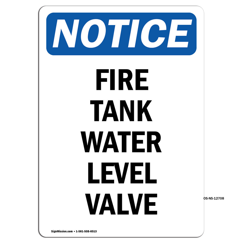 Fire Tank Water Level Valve