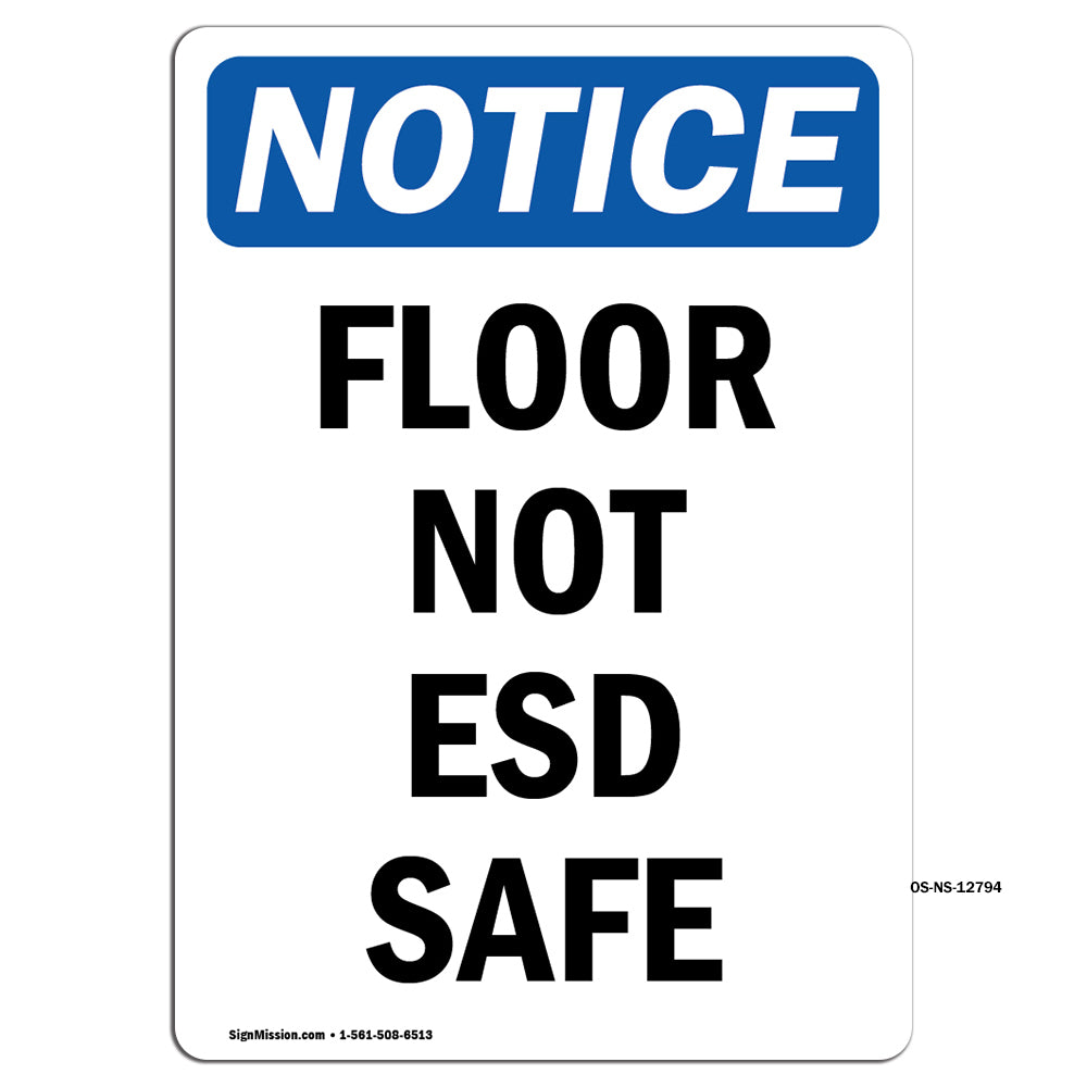 Floor Not ESD Safe