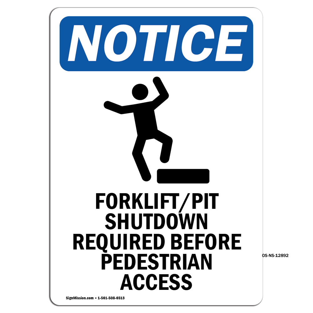 Forklift Pit Shutdown Required