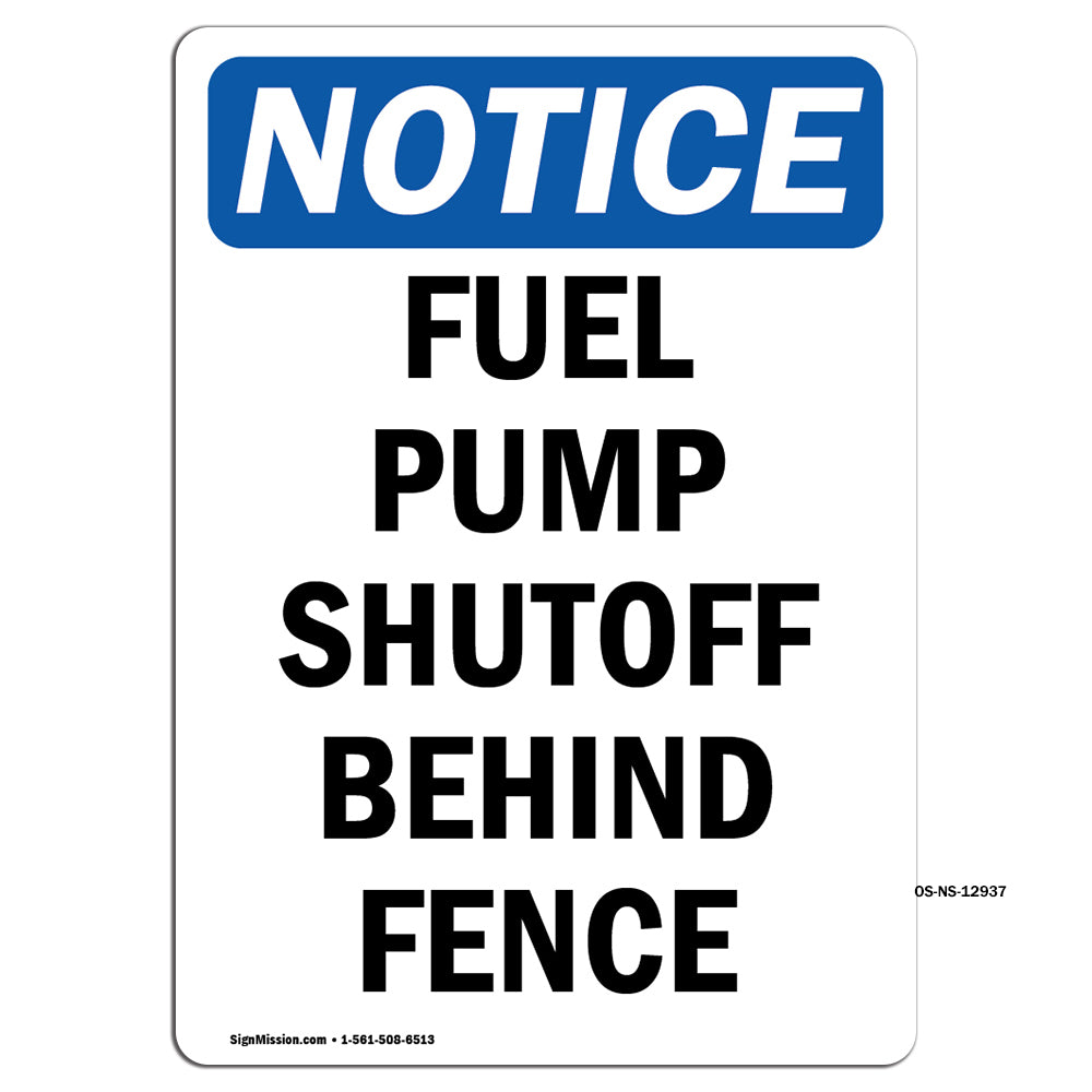 Fuel Pump Shutoff Behind Fence