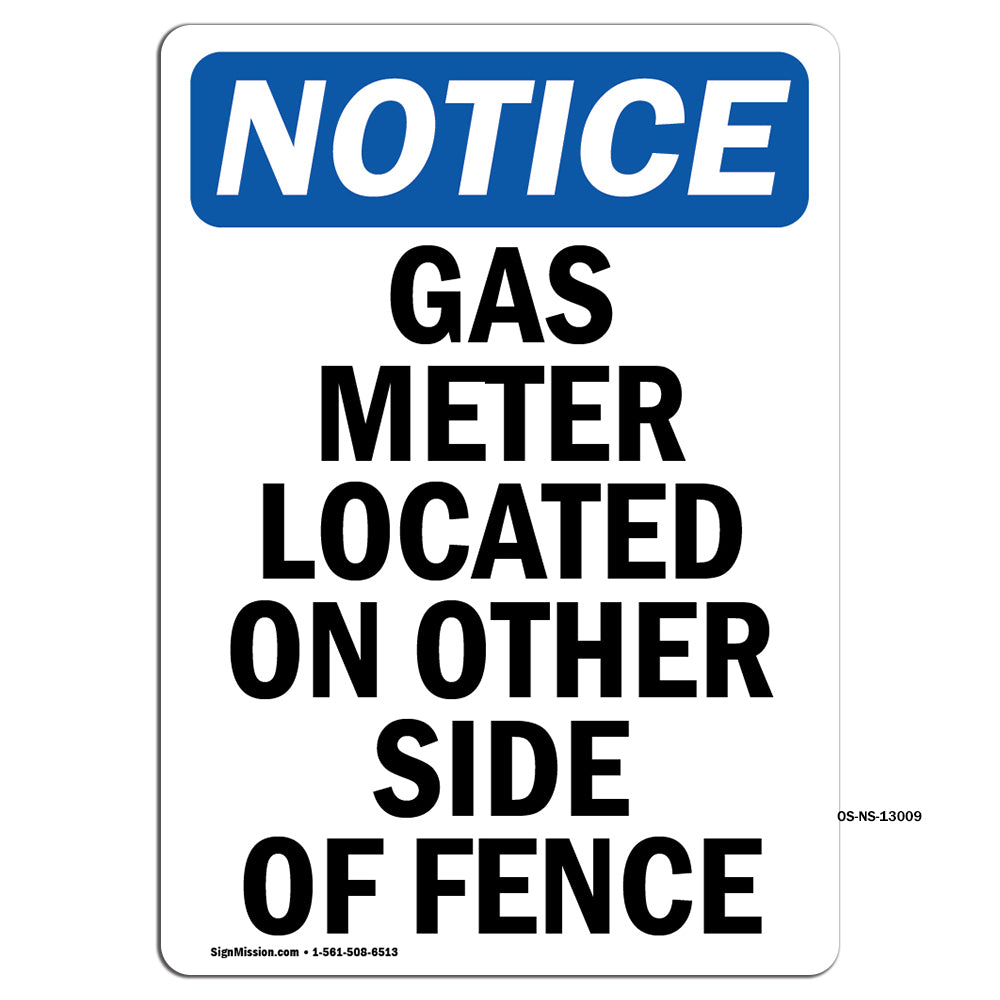 Gas Meter Located On Other Side Of Fence