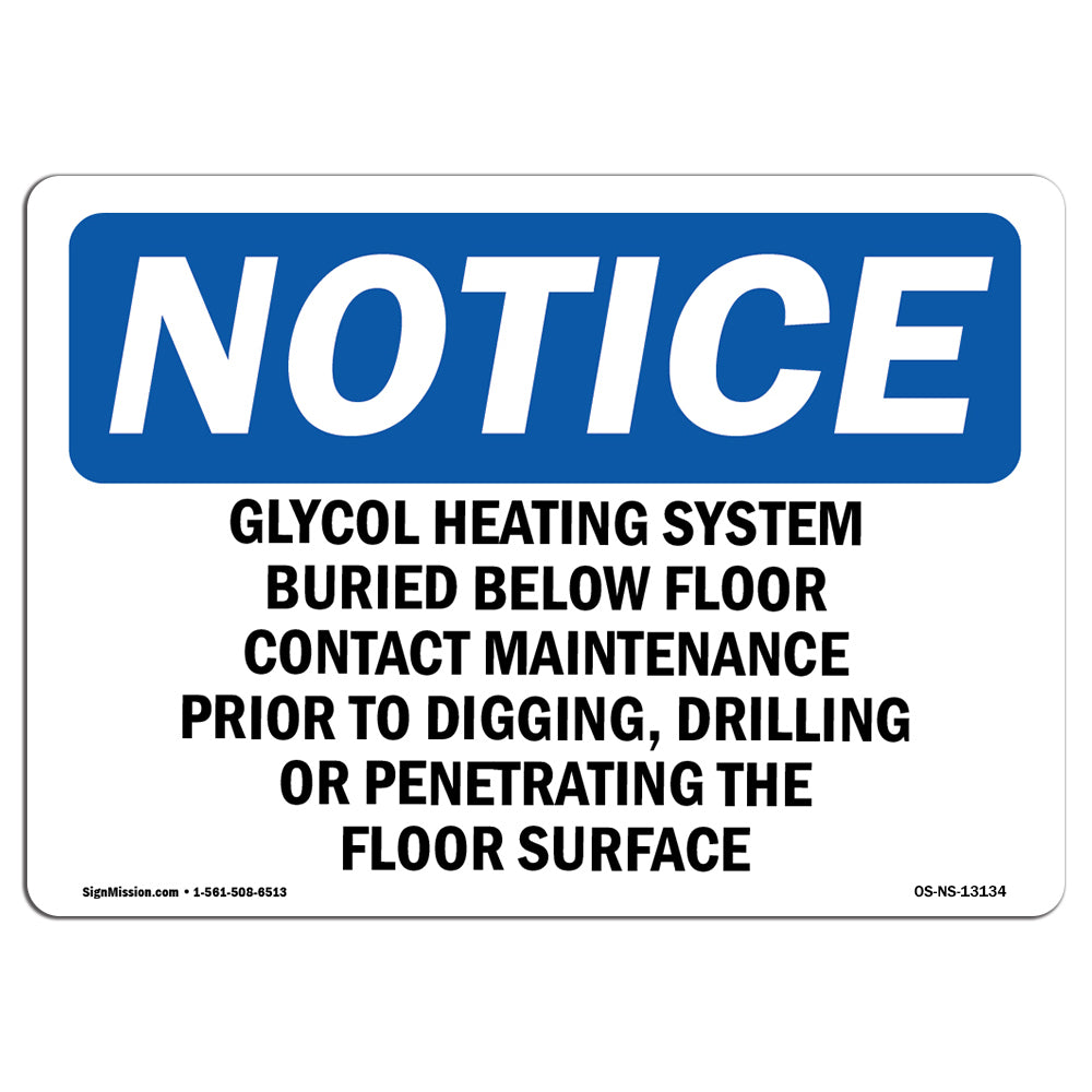 Glycol Heating System Buried Below Floor
