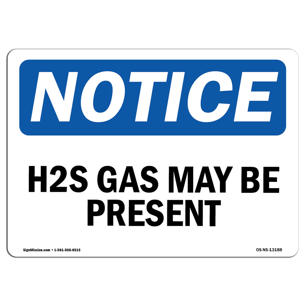 H2S May Be Present Sign