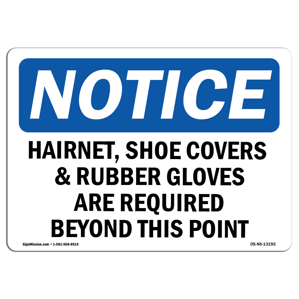 Hairnet, Shoe Covers & Rubber Gloves Are