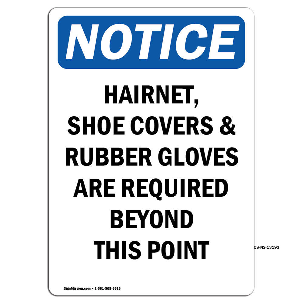 Hairnet, Shoe Covers & Rubber Gloves Are