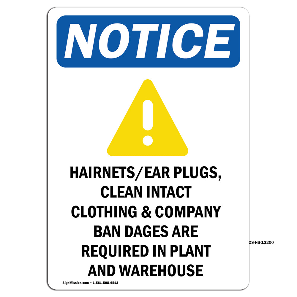 HairnetsEar Plugs, Clean Intact