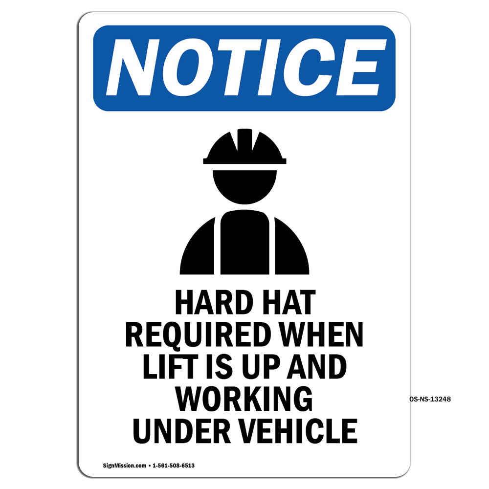 Hard Hat Required When Lift