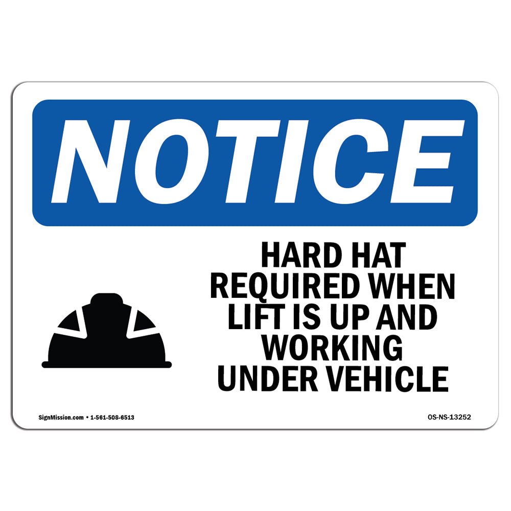 Hard Hat Required When Lift