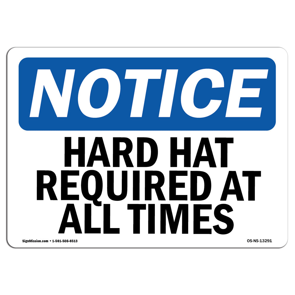 Hard Hats Required At All Times