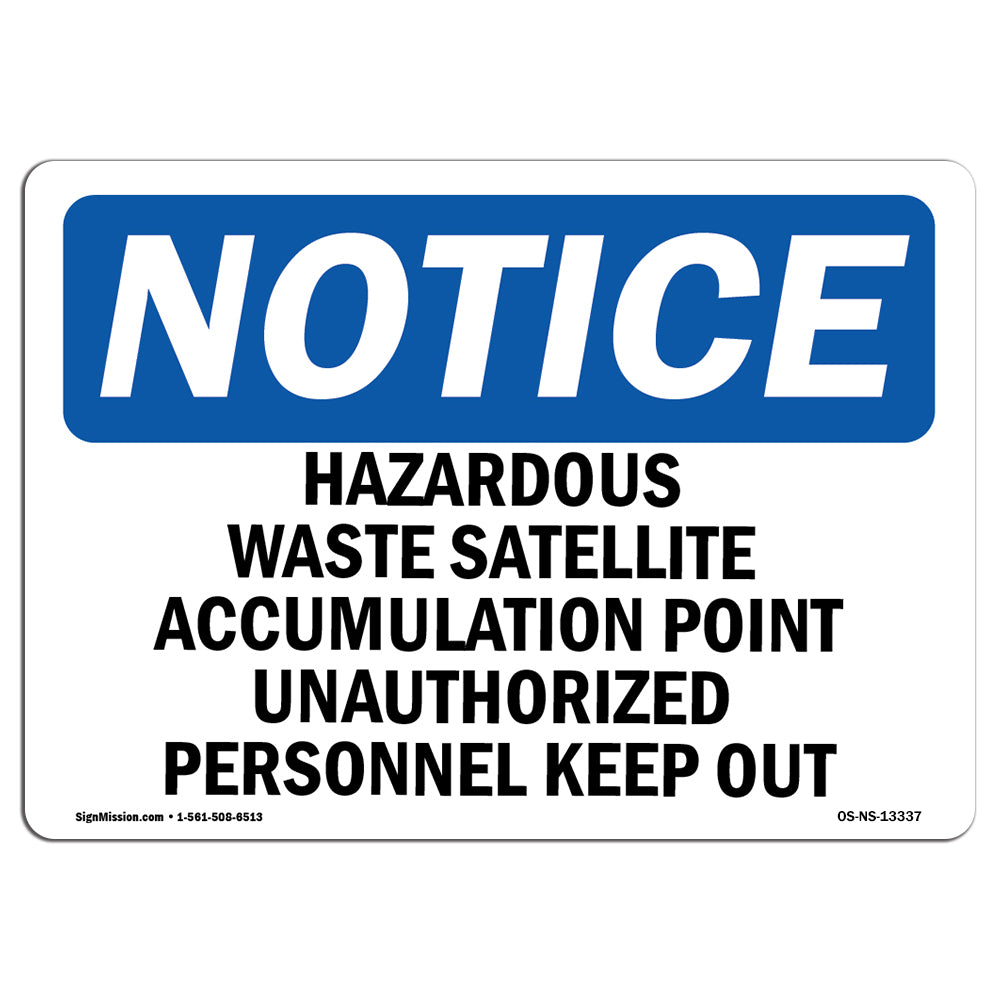 Hazardous Waste Satellite Accumulation Point