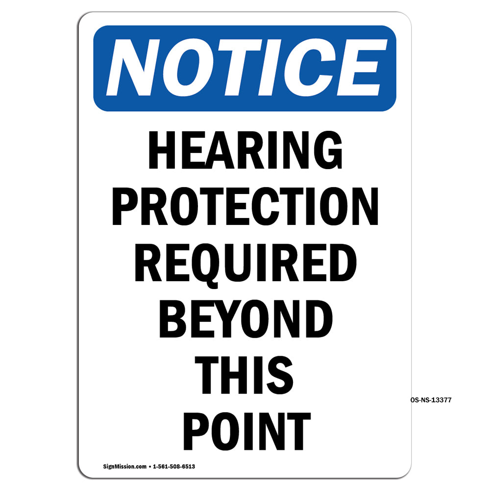 Hearing Protection Required Beyond