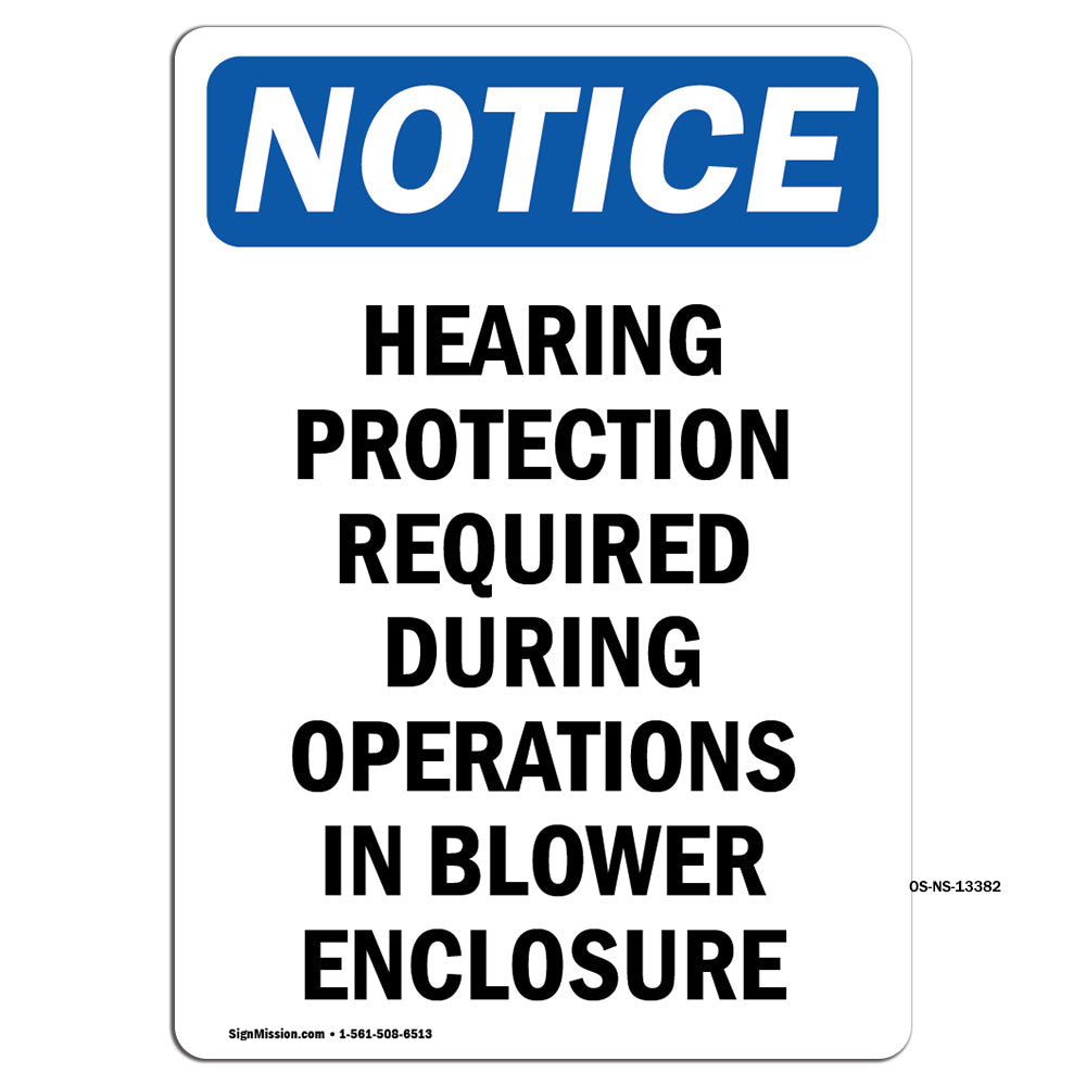 Hearing Protection Required During Operations
