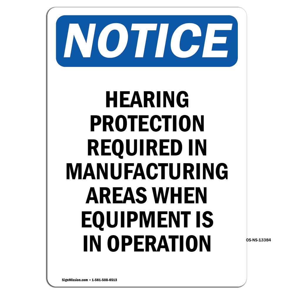Hearing Protection Required In Manufacturing