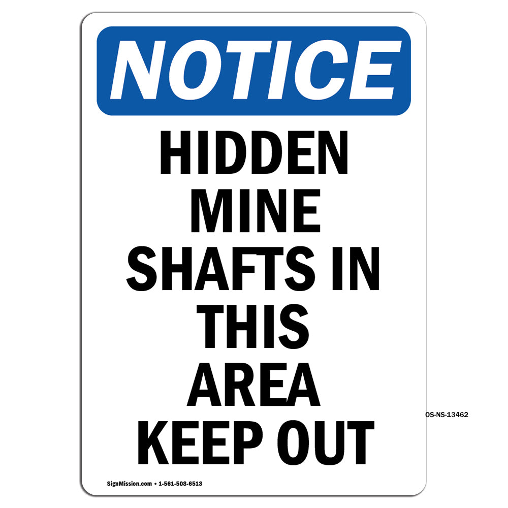 Hidden Mine Shafts In This Area Keep Out!