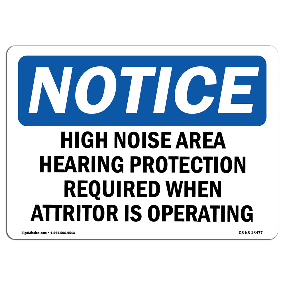 High Noise Area Hearing Protection Required