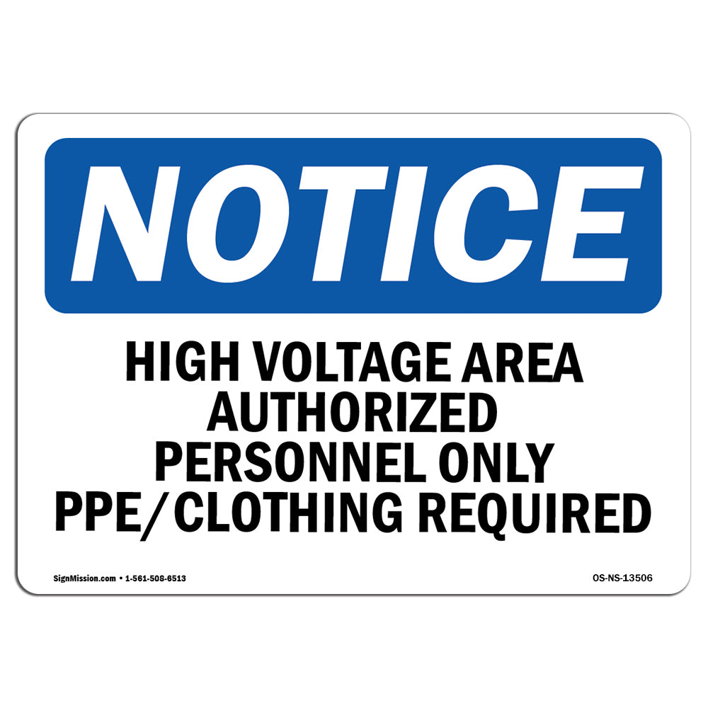 High Voltage Area Authorized Personnel Only