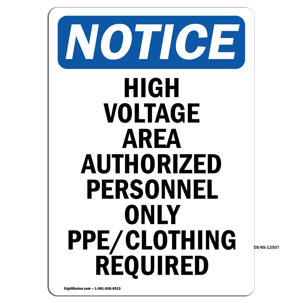 High Voltage Area Authorized Personnel Only