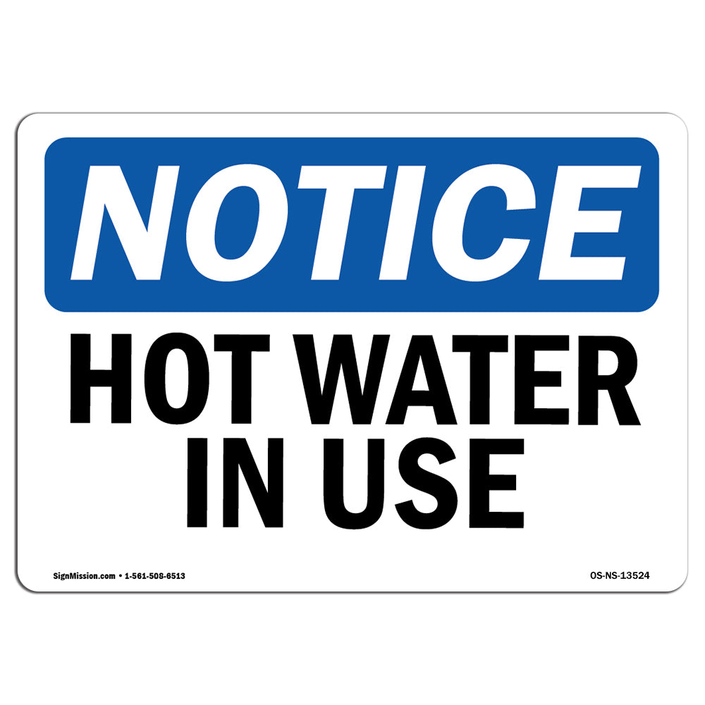 Hot Water In Use