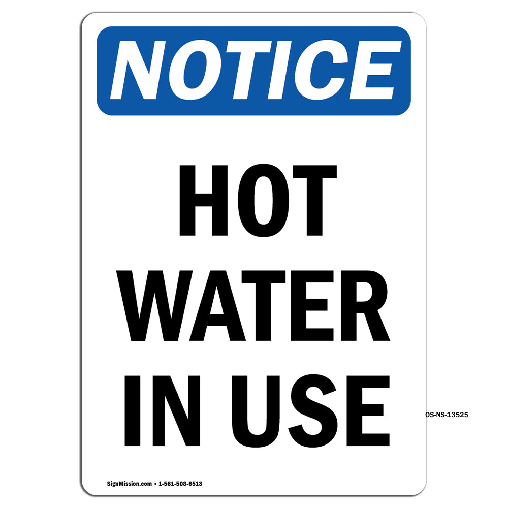 Hot Water In Use