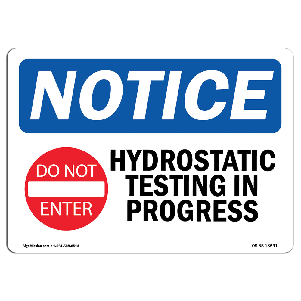 Hydrostatic Testing In Progress