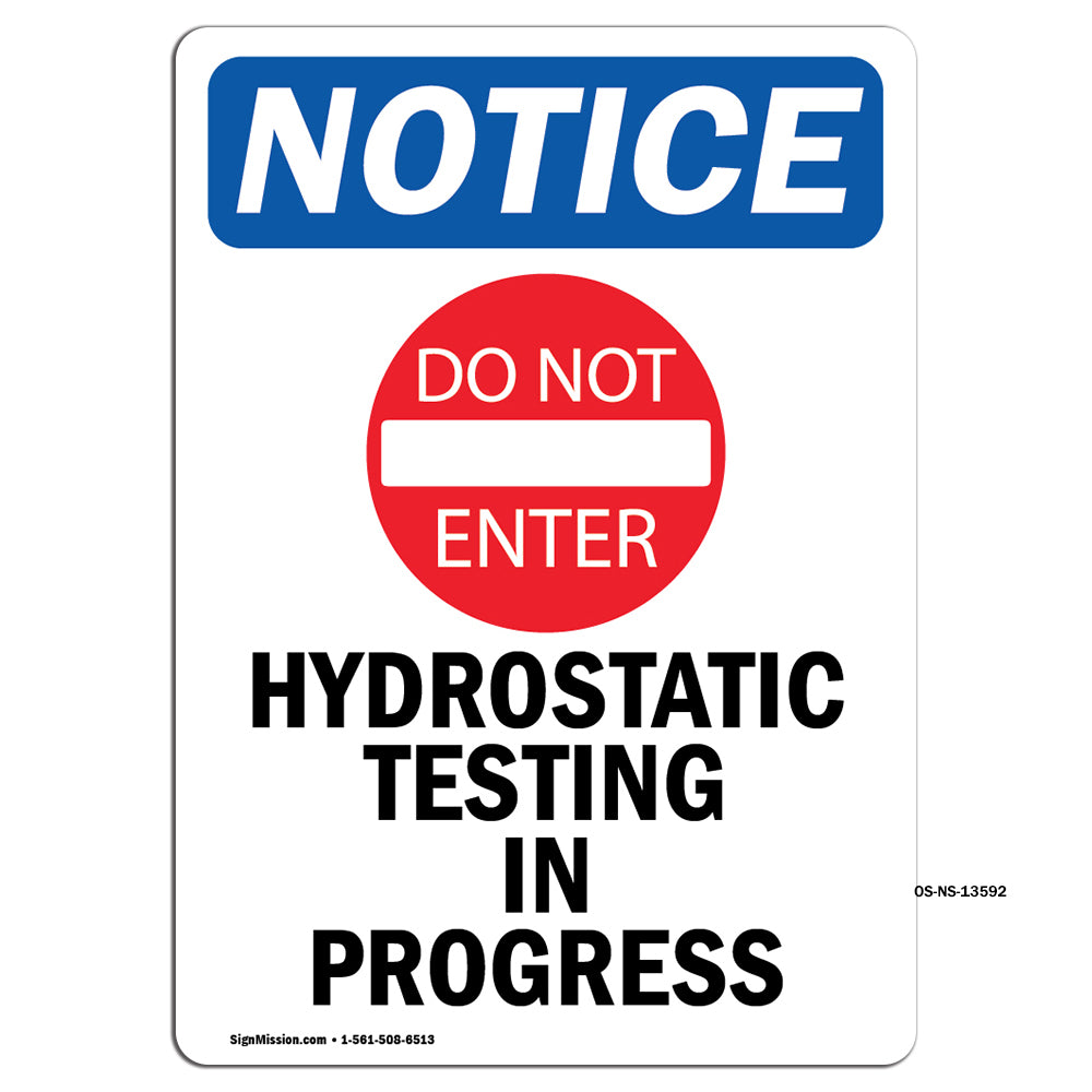 Hydrostatic Testing In Progress