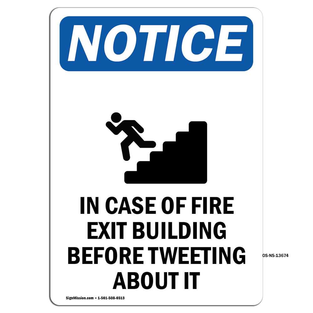 In Case Of Fire Exit Building