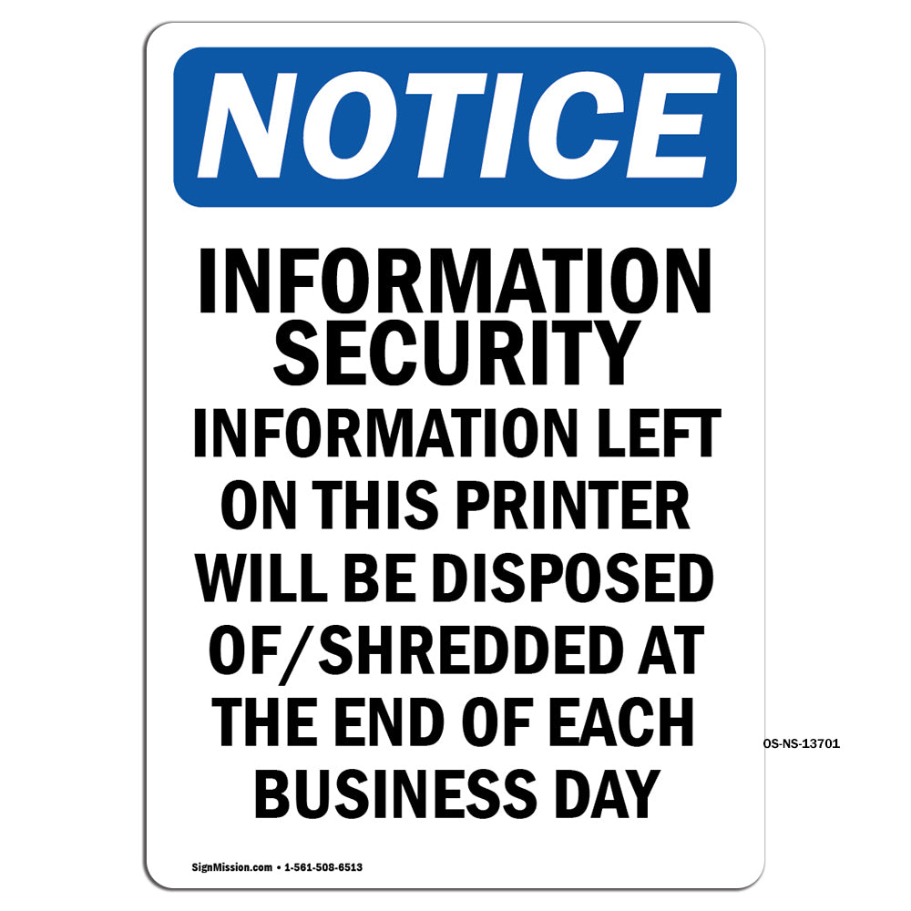 Information Security Information Left On