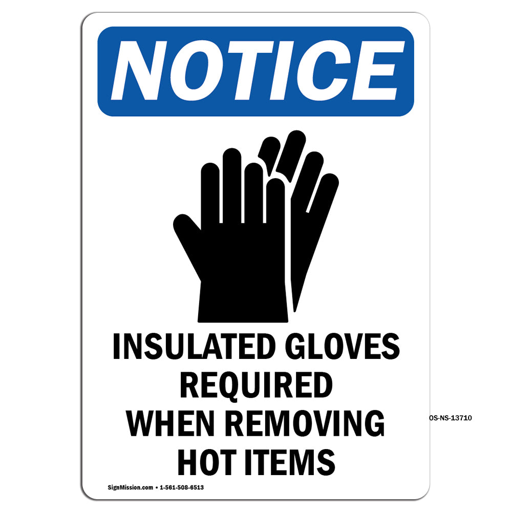 Insulated Gloves Required