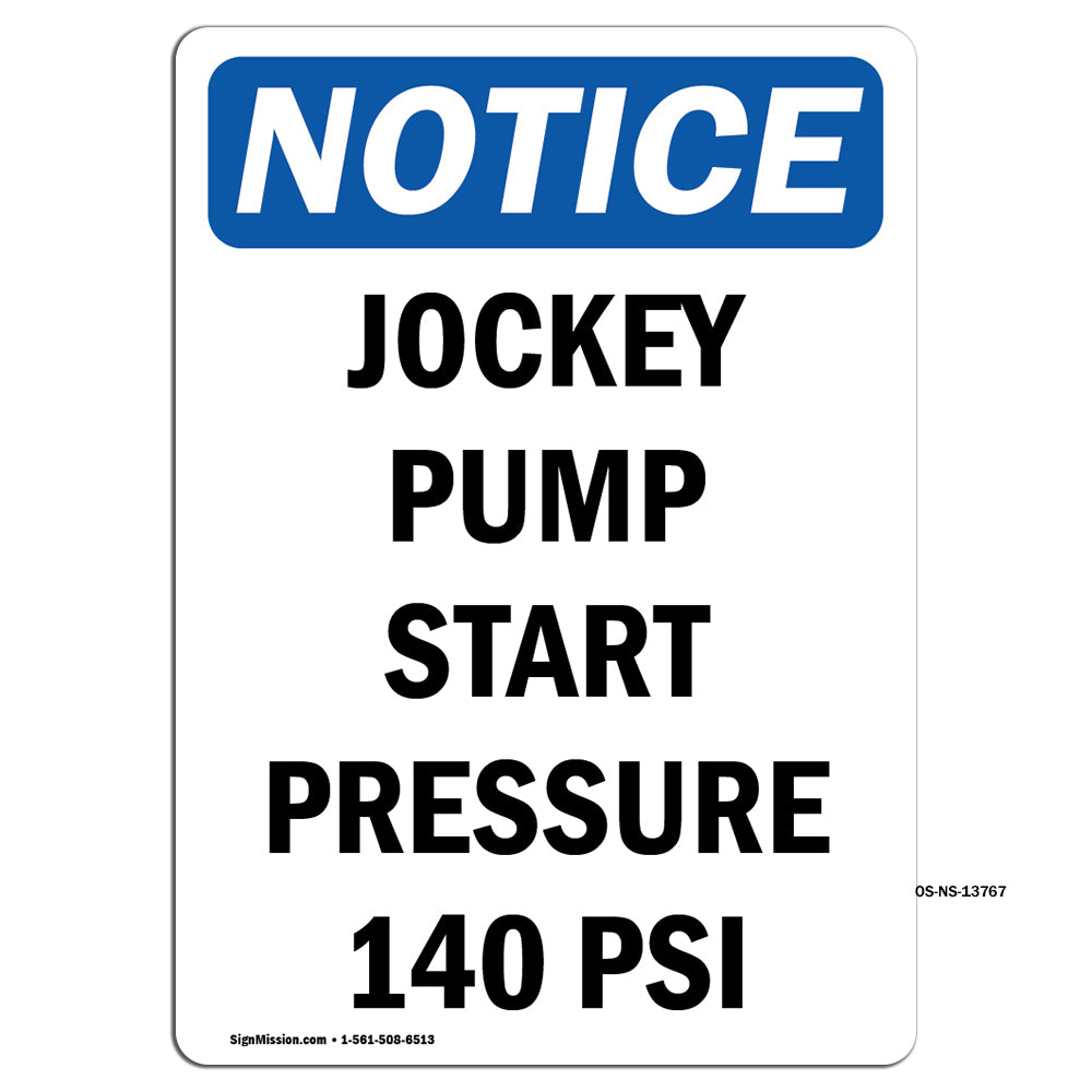 Jockey Pump Start Pressure 140 Psi