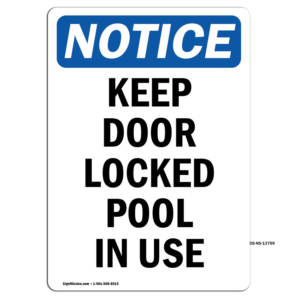 Keep Door Locked Pool In Use