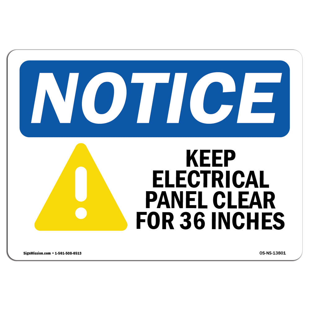 Keep Electrical Panel Clear