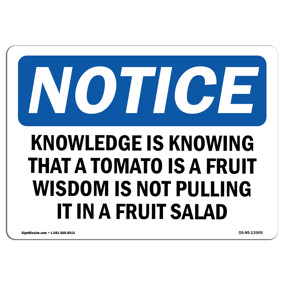 Knowledge Is Knowing That A Tomato Is A